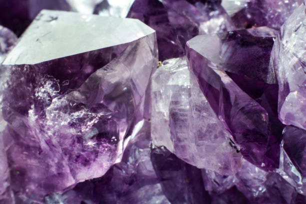 istock Abstract background texture of natural crystal amethyst 1135166332