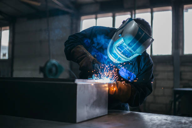 istock Industrial Welder With Torch 1135166962