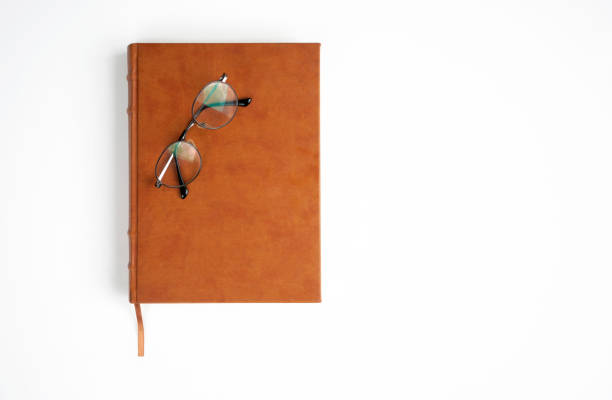 Leather Book And Eyeglasses