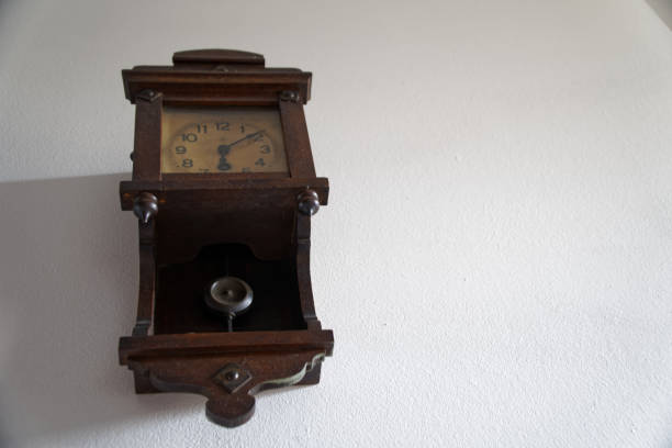 istock Vintage clock with time on the wall 1135173582