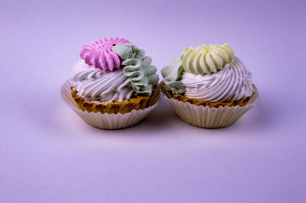 Dessert - a basket of cream with a sheet, there is free space to fill