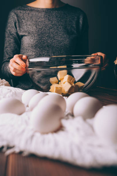 istock Unrecognizable woman holding large glass bowl 1135179579