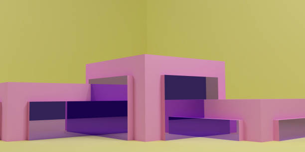 istock 3D illustration of colorful empty podium 1135179729