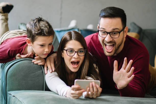 istock Family take selfie 1135183509