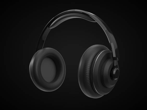 istock wireless headphone with modern design. 3d illustration 1135186066