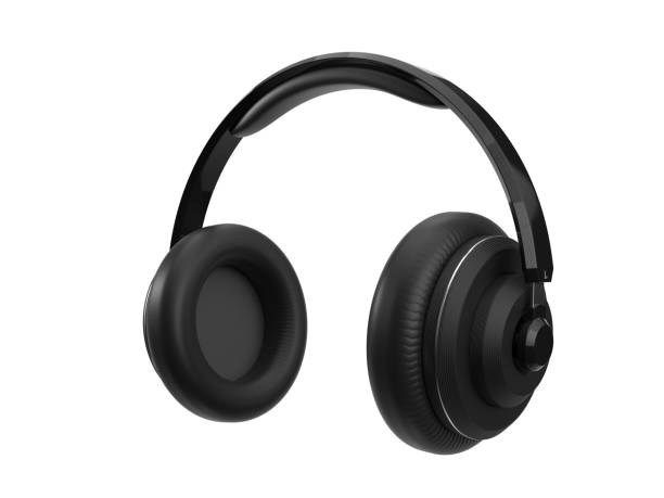 istock wireless headphone with modern design. isolated on white background. 3d illustration 1135186676