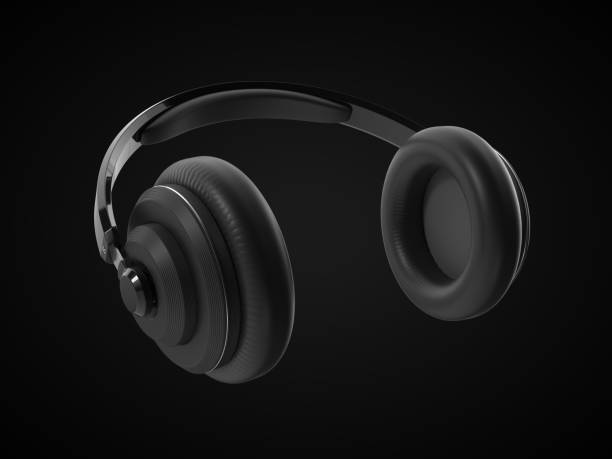 istock wireless headphone with modern design. 3d illustration 1135186857