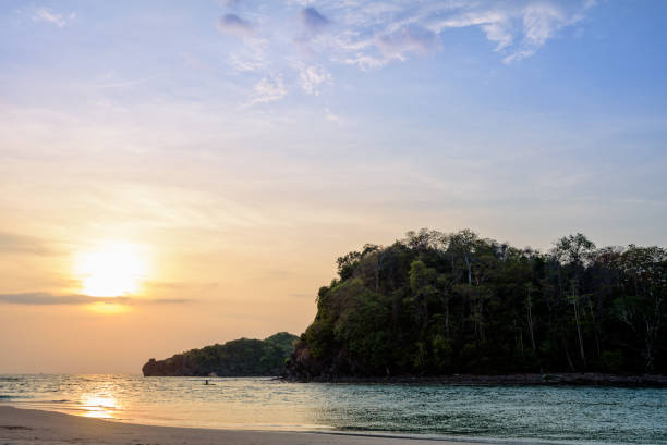 istock Sunset over the sea at Tarutao island, Thailand 1135190859