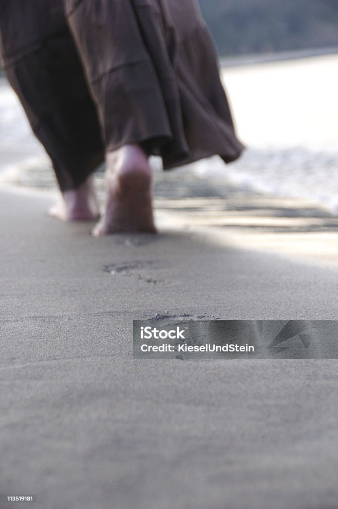 Spuren im sand - Lizenzfrei Abgeschiedenheit Stock-Foto