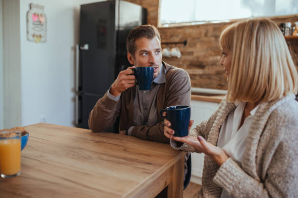 istock Husband and wife at home 1135194125