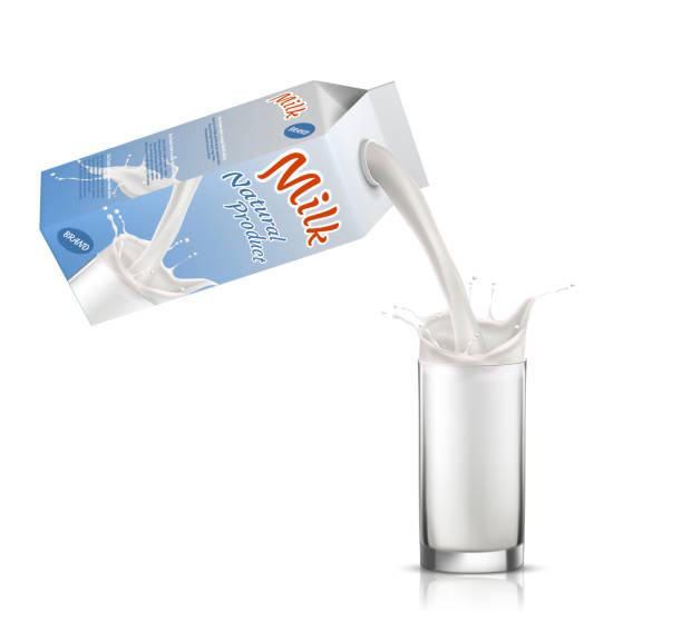 istock Milk pack and glass of milk 1135197313