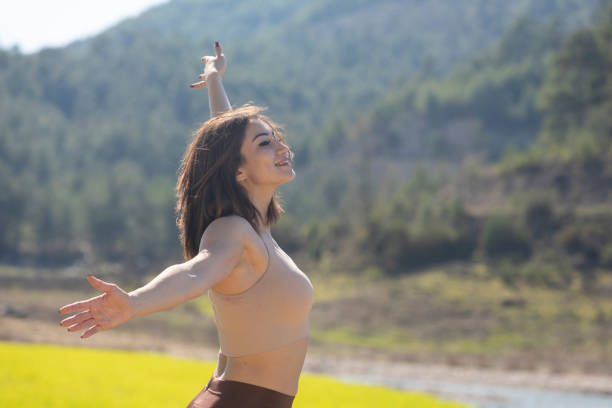 istock Fitness in nature, outdoor yoga practicing 1135198821
