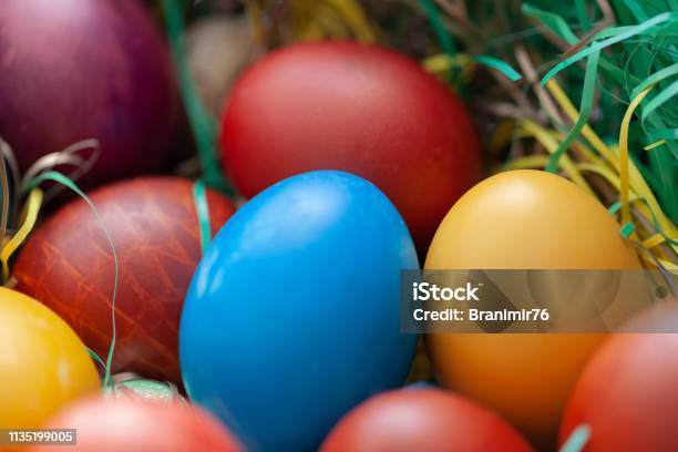 Easter Celebration Easter Eggs Stock Photo - Download Image Now - Animal Egg, Art, Art And Craft