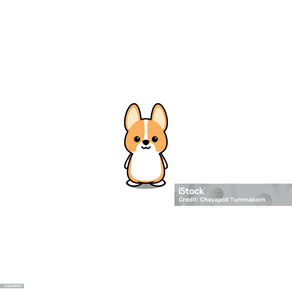 Biểu Tượng Hoạt Hình Chó Con Corgi Xứ Wales Dễ Thương Minh Họa ...