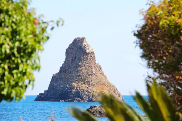 Cyclopean Isles in Aci Trezza near Catania, Sicily, Italy