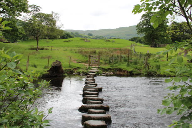istock Stone Path Over Creek in Lake District 1135211257