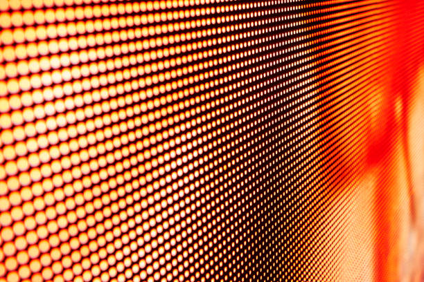 istock Blurred LED screen closeup. Bright abstract background ideal for any design 1135213168