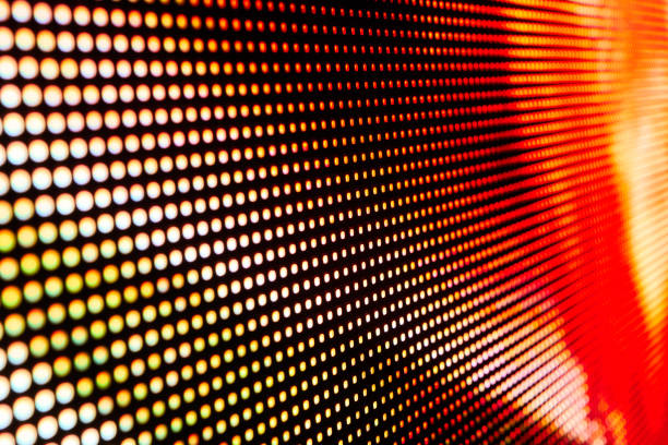 istock Blurred LED screen closeup. Bright abstract background ideal for any design 1135213200