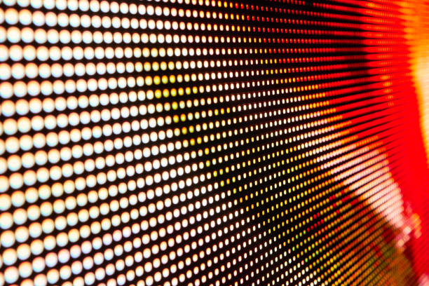istock Blurred LED screen closeup. Bright abstract background ideal for any design 1135213205