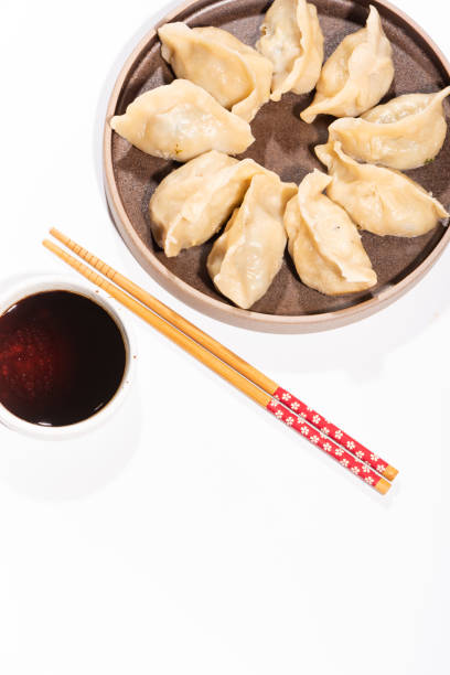 istock Steamed dumplings and seasonings 1135221093
