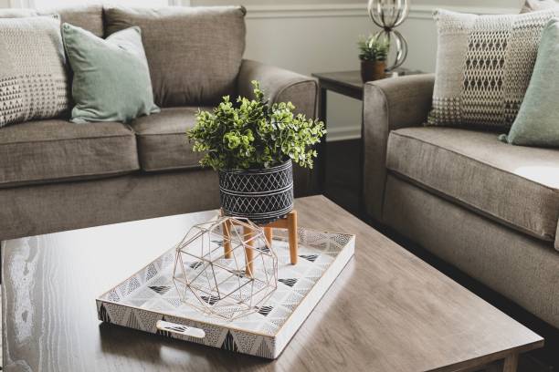 istock Home decor on coffee table in living room 1135227688