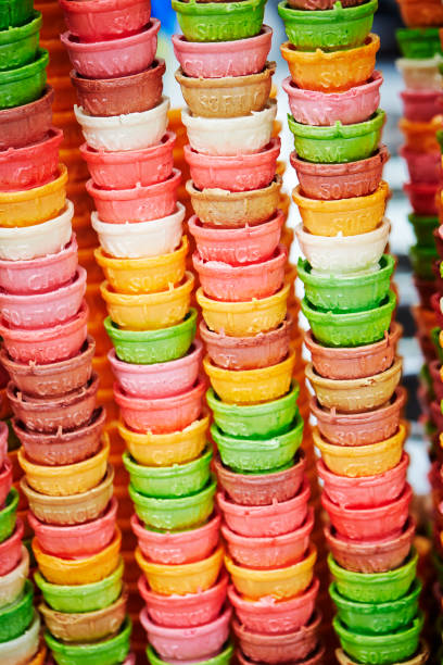 istock Colorful ice cream cones 1135230143