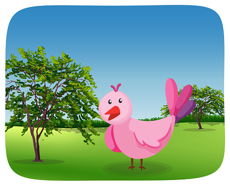 A Simple Bird In The Park Stock Illustration - Download Image Now - Art,  Bird, Cartoon - iStock