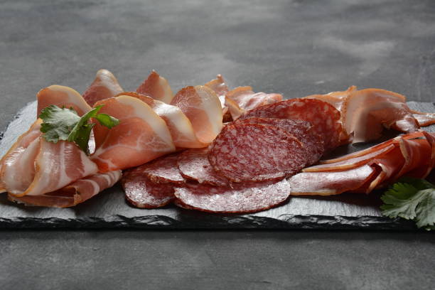 istock Delicatessen assortment of cold meat 1135239642