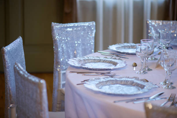 istock Elegant sitting arrangement at a fine dining restaurant or formal event 1135247966