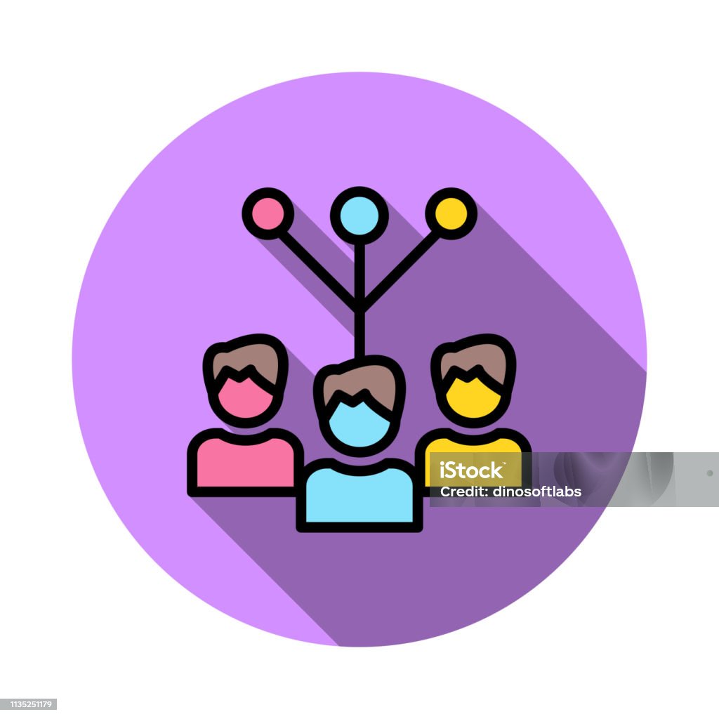 Team Connection Network Stock Illustration - Download Image Now - Adult ...