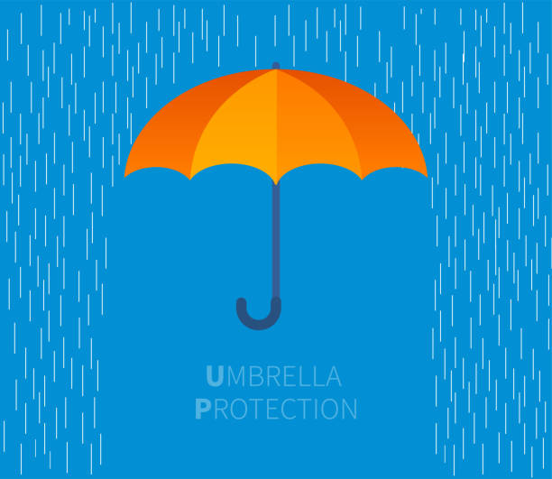 parasol - burza obrazy stock illustrations