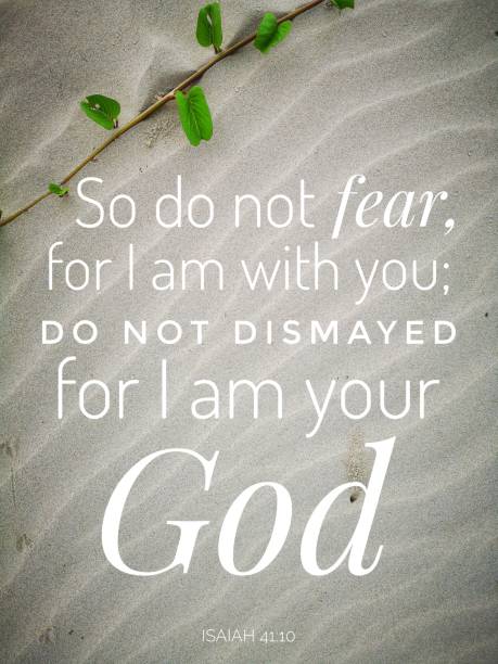 istock Do not fear from bible verse design for Christianity. 1135260947