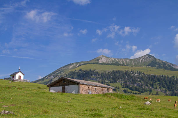 istock idyllic Grabenbergalm with the small mountain chapel 1135264642