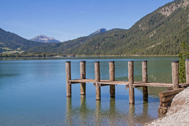 istock Ship pier at Lake Heiterwang 1135264914