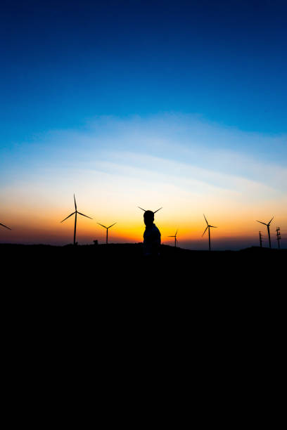 istock Silhouette of Man happy at sunset 1135265246