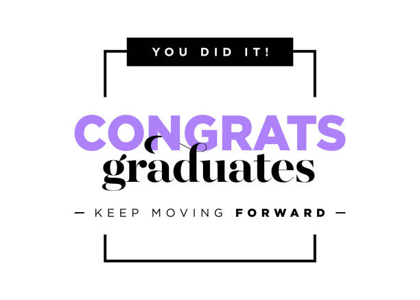 Congratulations Graduates Vector Logo. Graduation Background Template with Inspirational Quote. Greeting Banner for College Graduation Ceremony. Congratulations Graduates Vector Logo. Graduation Background Template with Inspirational Quote. Greeting Banner for College Graduation Ceremony. prom stock illustrations