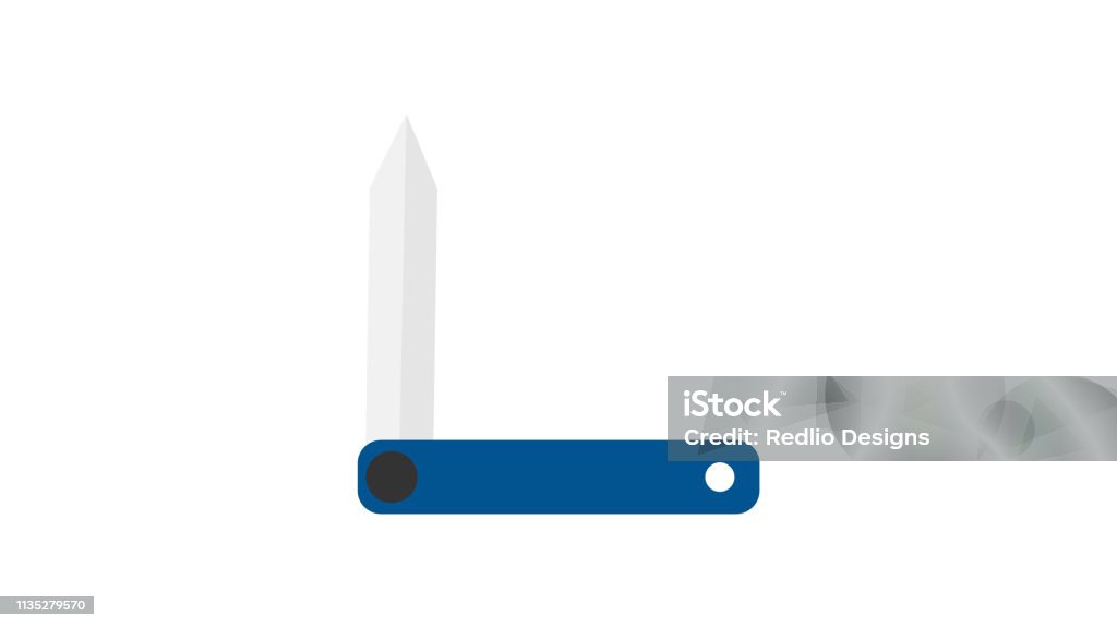 Cutter vector icon Penknife stock vector