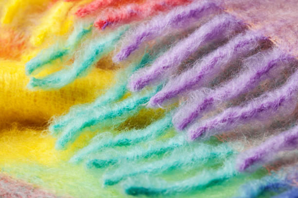 istock Close up of mohair wool fabric 1135280201
