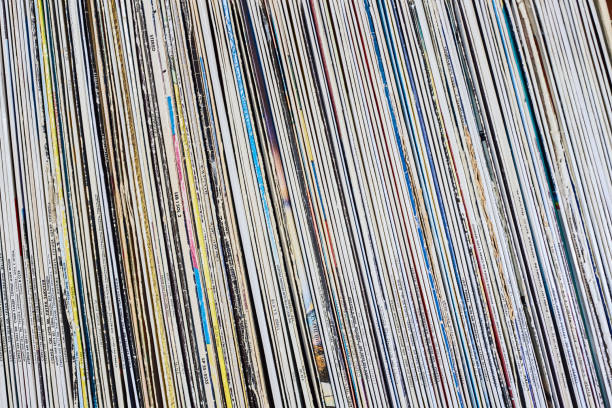 istock Row of vinyl records background 1135282459