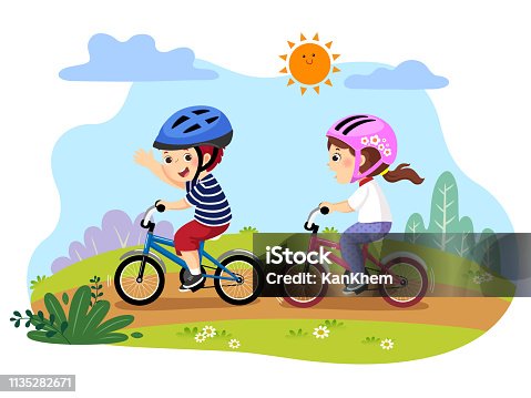 5,250 Boy Riding Bike Illustrations & Clip Art - iStock | Boy riding bike  helmet, Black boy riding bike, Boy riding bike uphill
