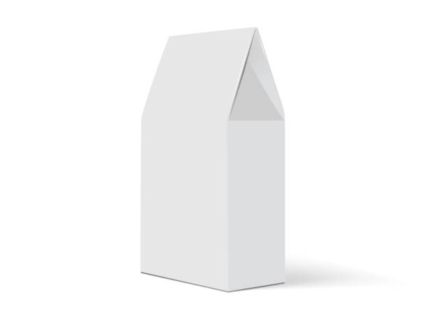 белая бумага упаковки макет вектор - oatmeal oat box container stock illustrations
