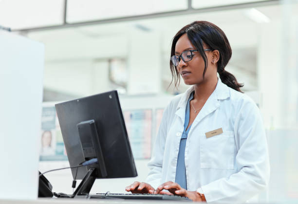 istock She's got all your information on the system 1135285194