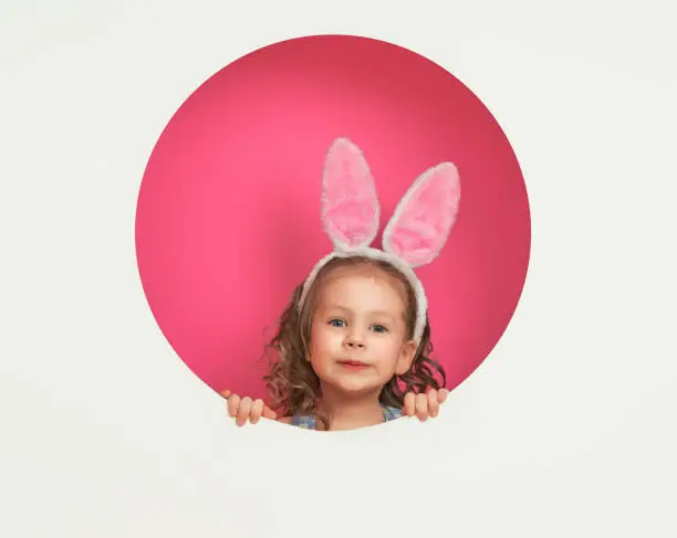 Photo of child on Easter day