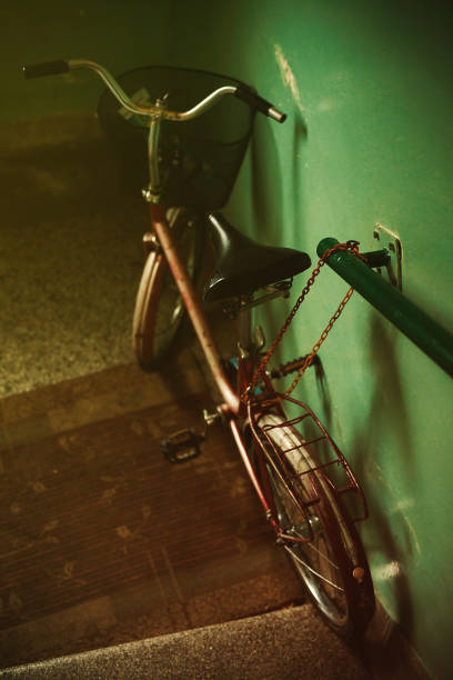 Vintage bicycle with vintage filter
