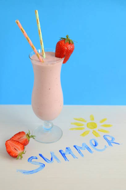 istock Delicious strawberry and cherry smoothie 1135289521