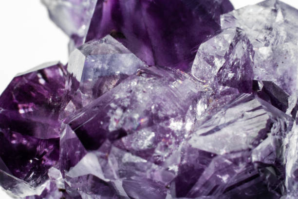 istock Abstract background texture of natural crystal amethyst close up 1135290197