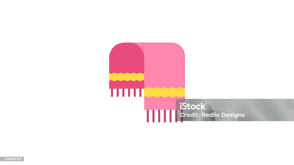 Blanket, night rest icon Blanket stock vector