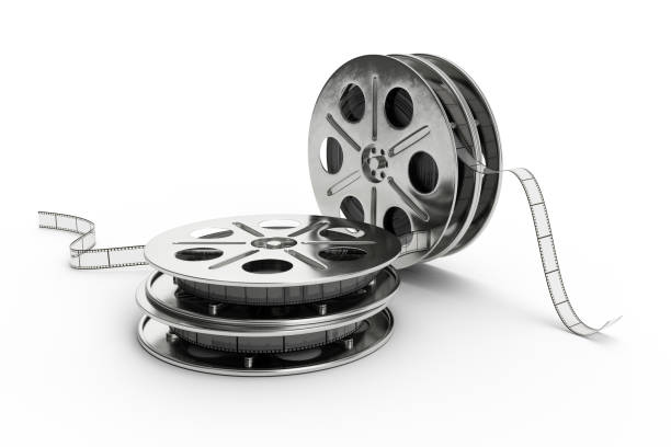istock Film reel isolated on white background. 3D Illustration 1135297697