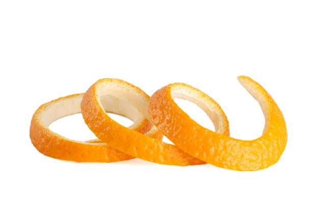 istock orange peel, spiraling, isolated on white close-up 1135298789