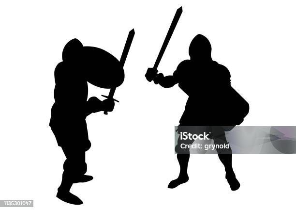 Old Knight Stock Illustration - Download Image Now - Cut Out, People, Adult